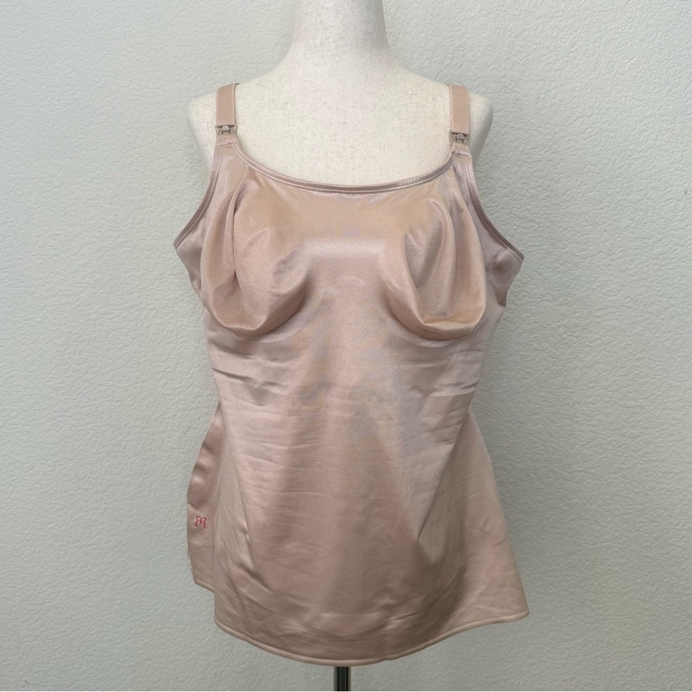 Ruby Ribbon Nursing Cami Tan Tank Top Size 46 - Picture 4 of 13